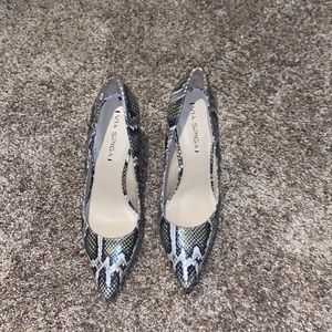 Via Spiga Snake Skin Heels